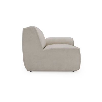 Seitenmodul 110x103 Look mit Armlehne beige Chenille I MONONI.PL