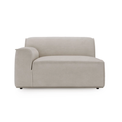Seitenmodul 135x103 Look mit Armlehne beige Chenille I MONONI.PL