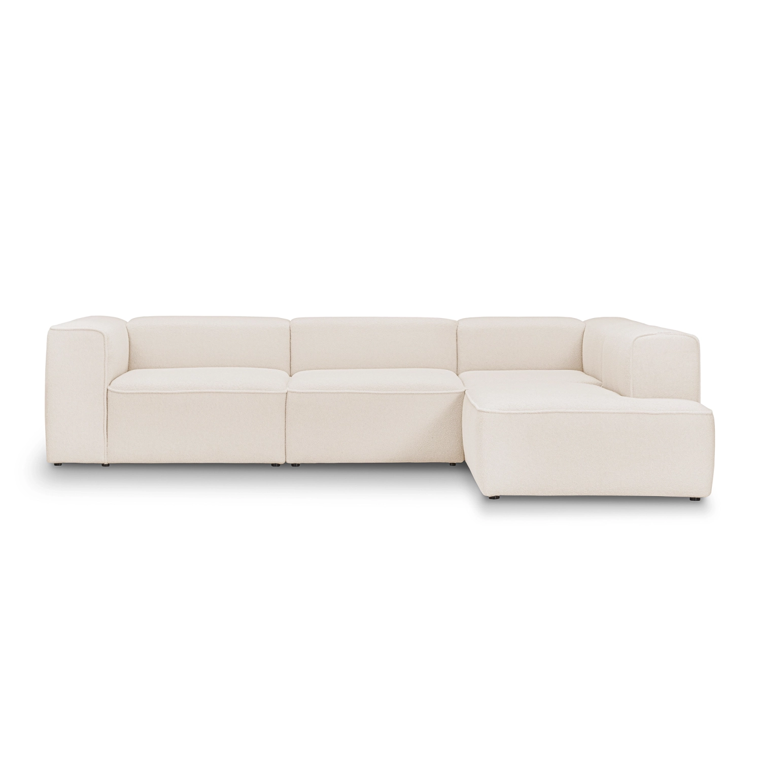 Luss modulares Ecksofa 310x210 cm creme beige boucle | MONONI.PL