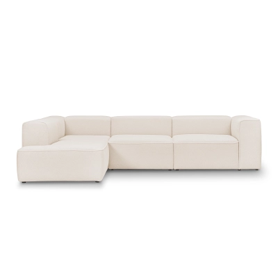 Luss modulares Ecksofa 310x210 cm creme beige boucle | MONONI.PL