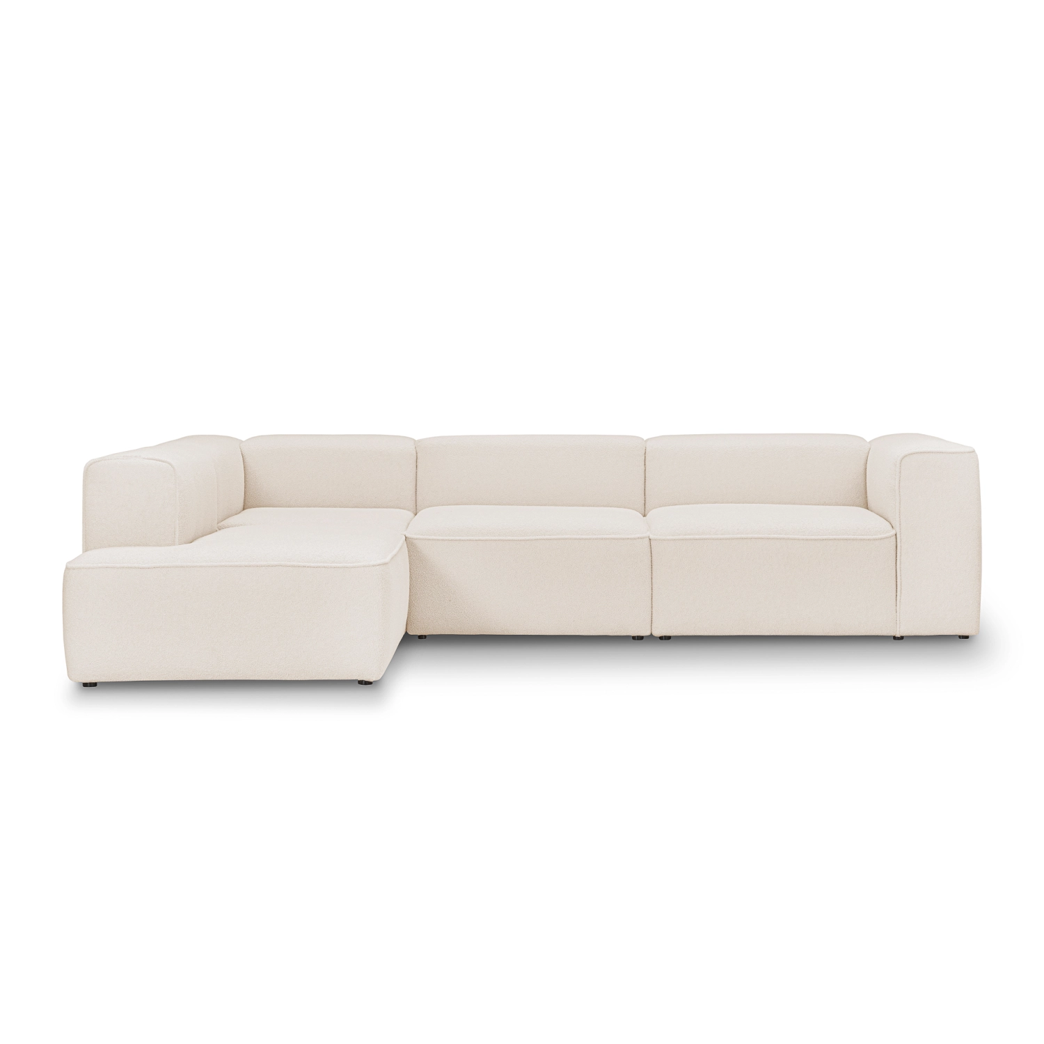 Narożnik modułowy Luss 310x210 cm śmietankowy beż boucle | MONONI.PL