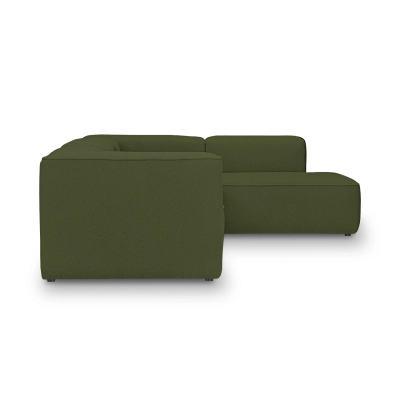 Modulares 4-Sitzer Schlafsofa 310x210 cm Luss olive boucle|MONI.PL