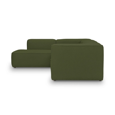 Modulares 4-Sitzer Schlafsofa 310x210 cm Luss olive boucle|MONI.PL