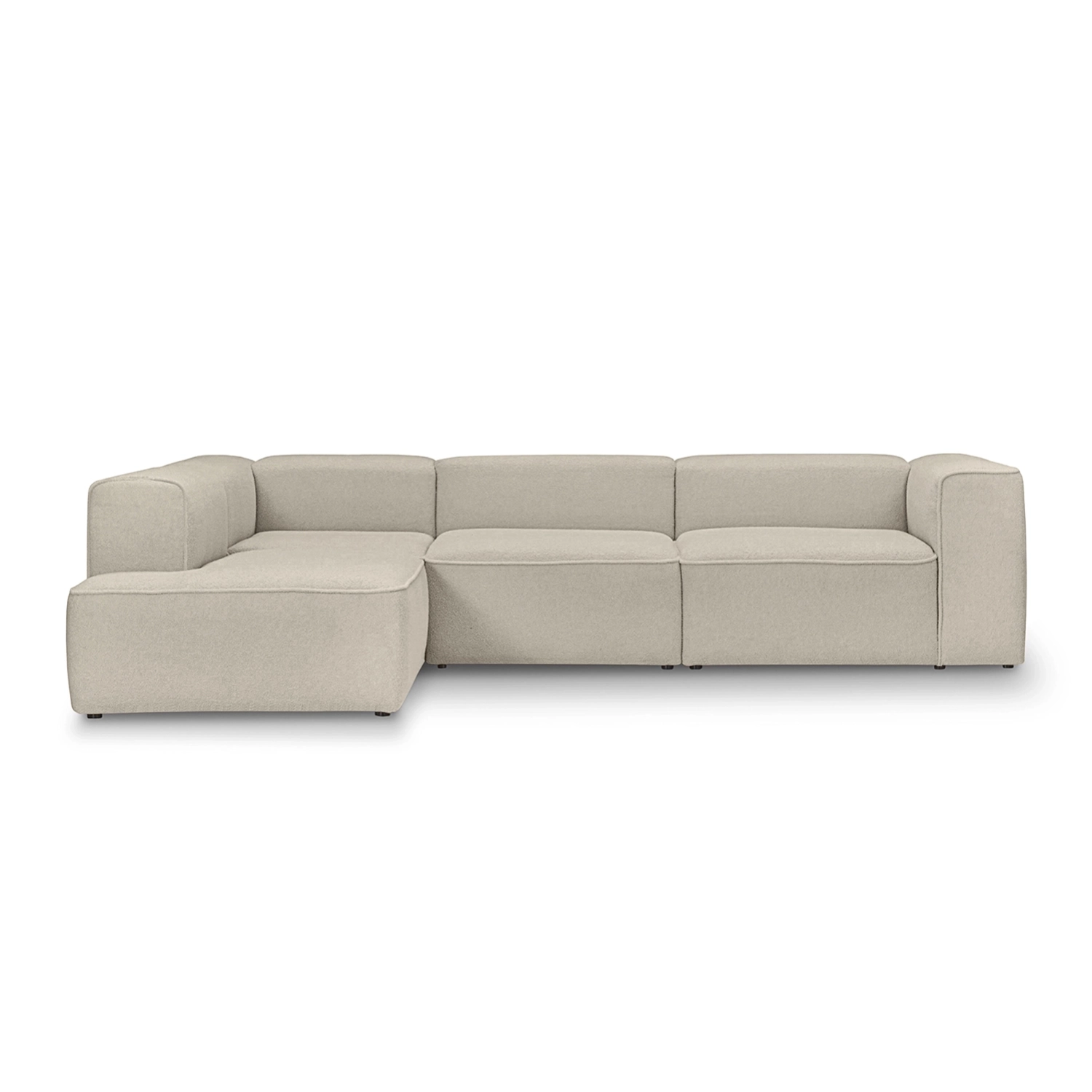 Luss L narożnik modułowy 4 osobowy 310x210 cm, boucle|MONONI.PL