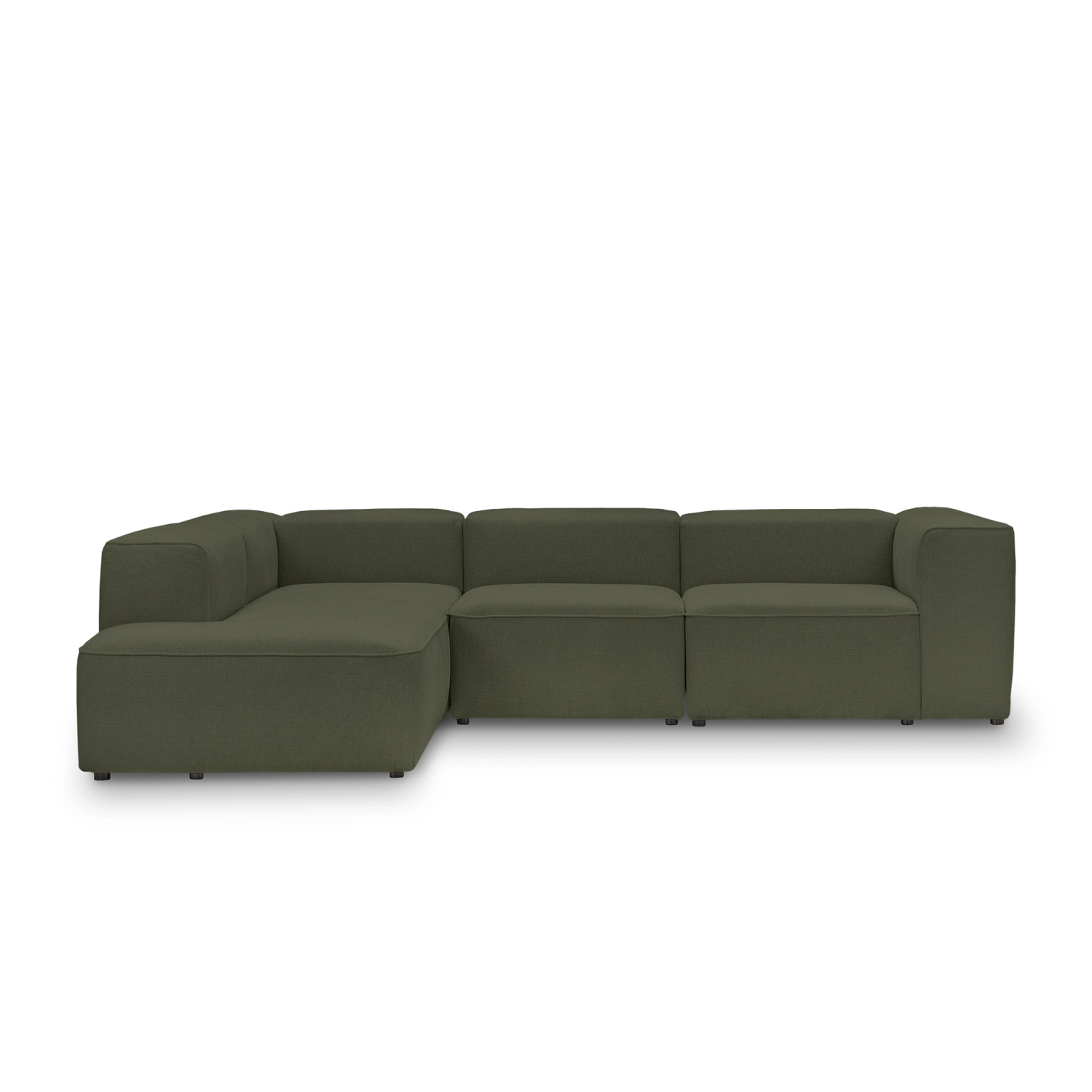 Narożnik duży modułowy 4 osobowy 310x210 cm Luss oliwkowy|MONONI.PL