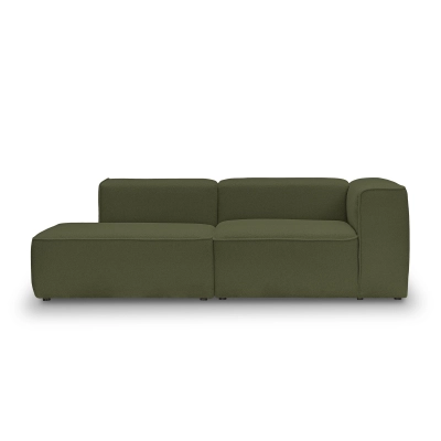 Nowoczesna sofa modułowa  Luss 220x100 cm oliwkowa boucle I MONONI.PL
