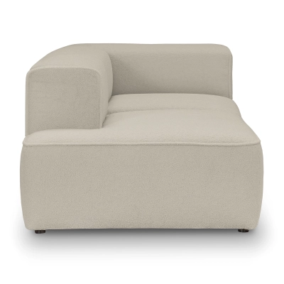 Sofa mit Armlehne Luss 220x100 cm hellbeige boucle|MONI.PL