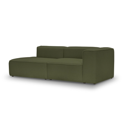 Modernes modulares Sofa Luss 220x100 cm olive boucle I MONONI.PL