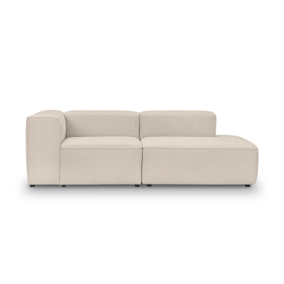 Modulares 2-Sitzer Sofa 220x100 cm Luss beige Chenille I MONONI.PL