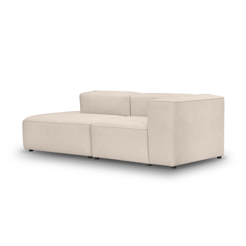 Modulares 2-Sitzer Sofa 220x100 cm Luss beige Chenille I MONONI.PL