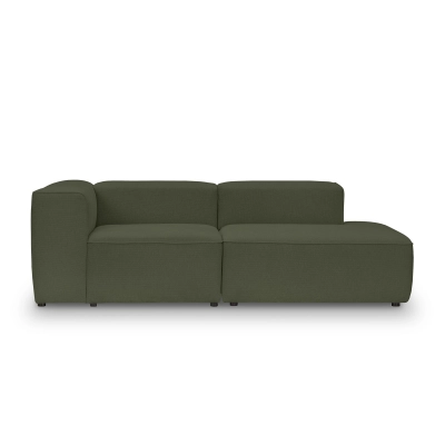 Modulares 2-Sitzer Sofa 220x100 cm Luss oliv Chenille I MONONI.PL