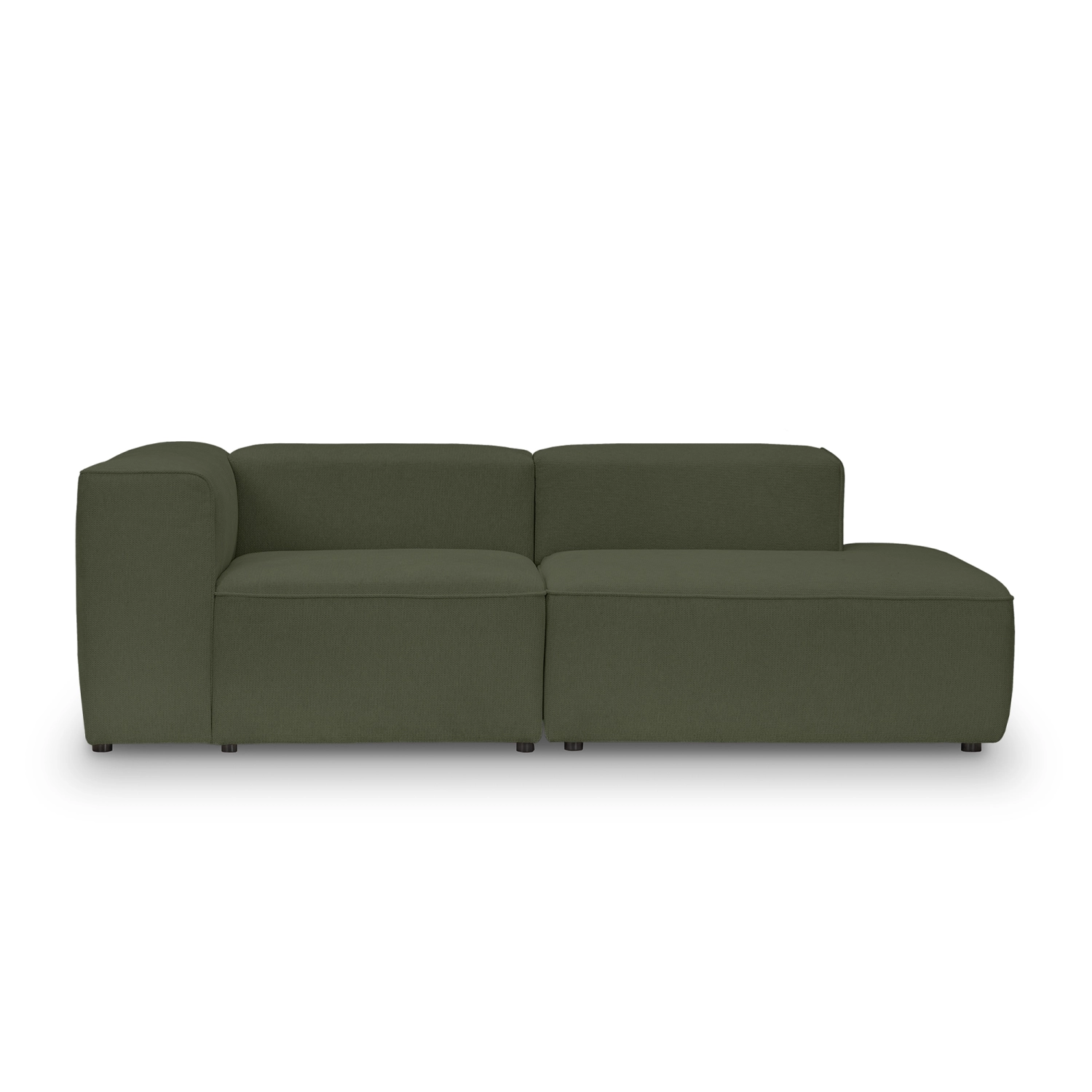 Sofa modułowa 2 osobowa 220x100 cm Luss oliwkowy szenil I MONONI.PL