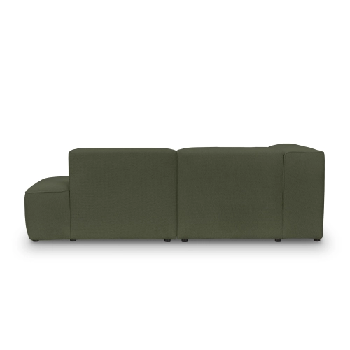 Modulares 2-Sitzer Sofa 220x100 cm Luss oliv Chenille I MONONI.PL