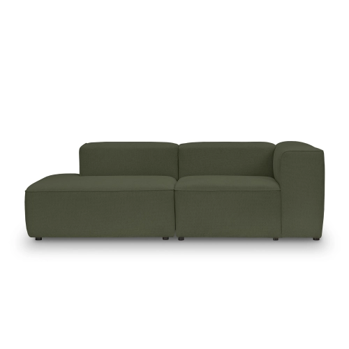 Sofa modułowa 2 osobowa 220x100 cm Luss oliwkowy szenil I MONONI.PL