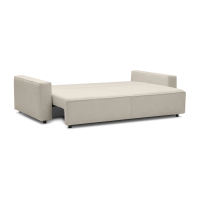 Sofa mit Schlaffunktion 251x119 cm Moyo hellbeige boucle I MONONI.PL