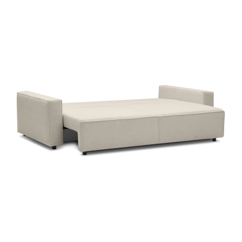 Sofa z funkcją spania  251x119 cm Moyo jasnobeżowy boucle I MONONI.PL