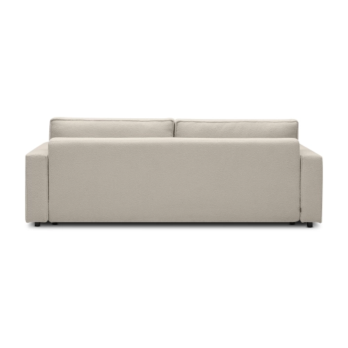 Sofa mit Schlaffunktion 251x119 cm Moyo hellbeige boucle I MONONI.PL