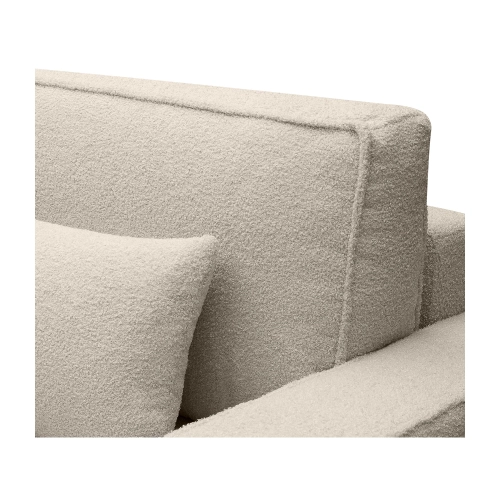 Sofa z funkcją spania  251x119 cm Moyo jasnobeżowy boucle I MONONI.PL