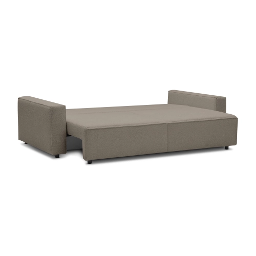 Sofa z funkcją spania  251x119 cm Moyo kawowy boucle I MONONI.PL