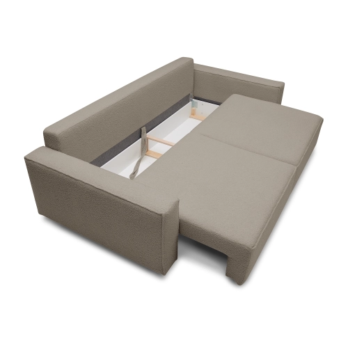 Sofa mit Schlaffunktion 251x119 cm Moyo coffee boucle I MONONI.PL