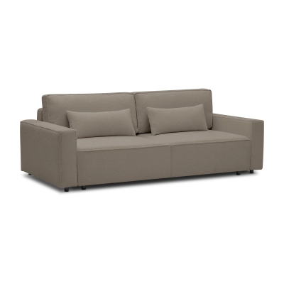 Sofa z funkcją spania  251x119 cm Moyo kawowy boucle I MONONI.PL