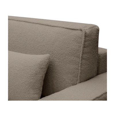 Sofa z funkcją spania  251x119 cm Moyo kawowy boucle I MONONI.PL