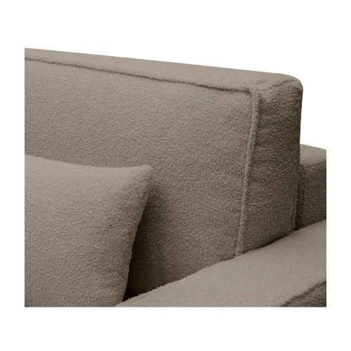 Sofa mit Schlaffunktion 251x119 cm Moyo coffee boucle I MONONI.PL