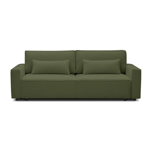 Sofa z funkcją spania 251x119 cm Moyo oliwkowa zieleń I MONONI.PL