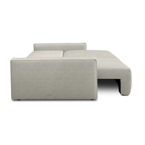 Sofa z funkcją spania 251x119 cm Moyo jasnoszary dzianina | MONONI.PL