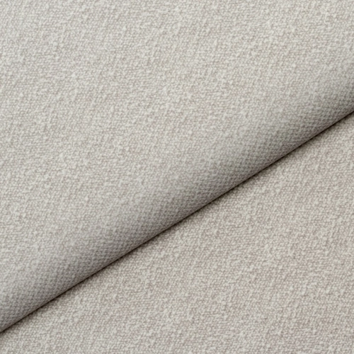 Sofa mit Schlaffunktion 251x119 cm Moyo hellgrauer Strickstoff
