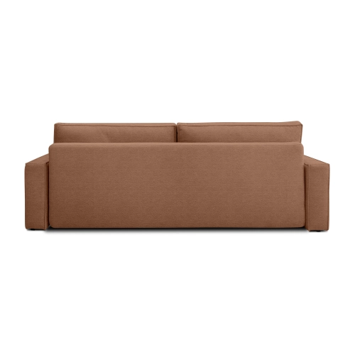 Sofa z funkcją spania 251x119 cm Moyo koralowy dzianina | MONONIP.PL
