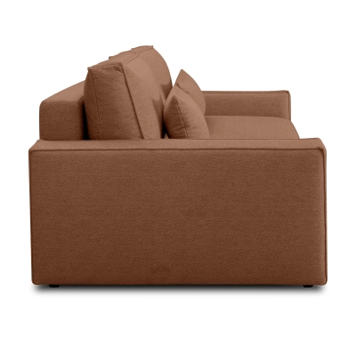 Sofa z funkcją spania 251x119 cm Moyo koralowy dzianina | MONONIP.PL