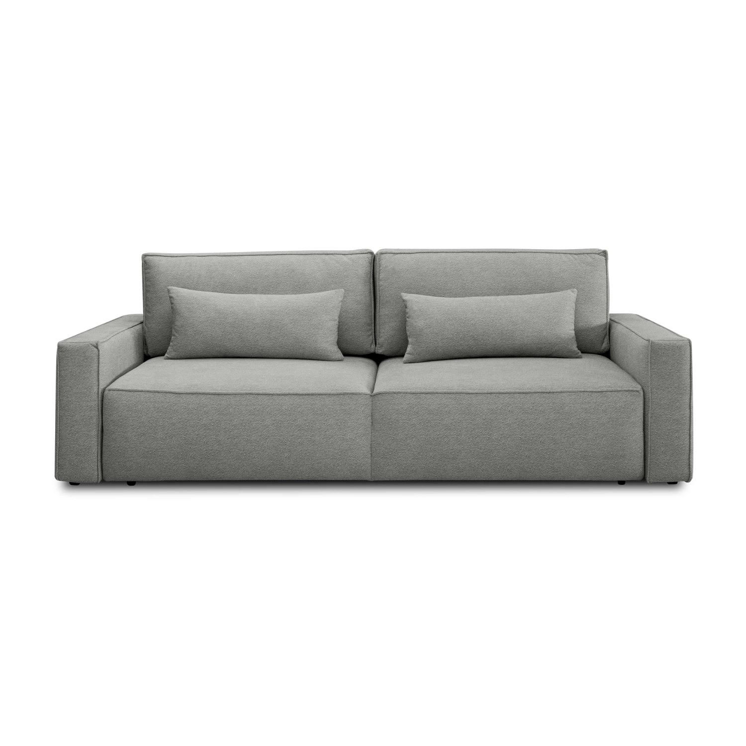 Sofa z funkcją spania 251x119 cm Moyo szary dzianina | MONONI.PL