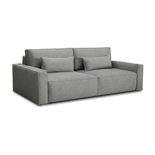 Sofa mit Schlaffunktion 251x119 cm Moyo grau gestrickt | MONONI.PL