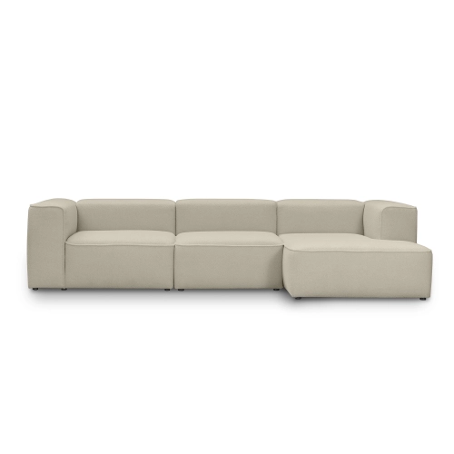 Großes modulares Ecksofa 320x160 cm Luss hellbeige boucle | MONONI.PL