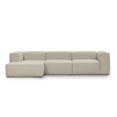 Duży narożnik modułowy 320x160 cm Luss jasnobeżowy boucle | MONONI.PL