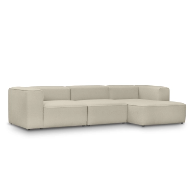 Großes modulares Ecksofa 320x160 cm Luss hellbeige boucle | MONONI.PL