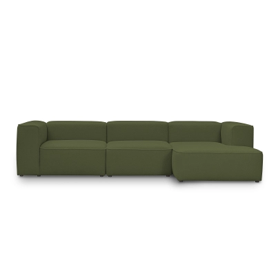 Modulares Ecksofa 320x160 cm Luss olive boucle | MONONI.PL