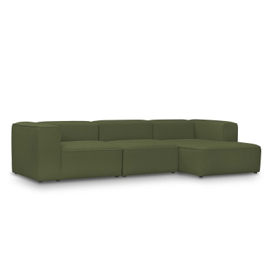 Modulares Ecksofa 320x160 cm Luss olive boucle | MONONI.PL