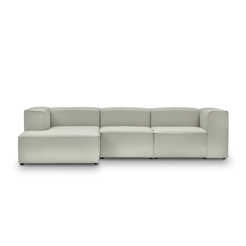 Modulares Ecksofa 320x160 cm Luss hellgrau kariert I MONONI.PL