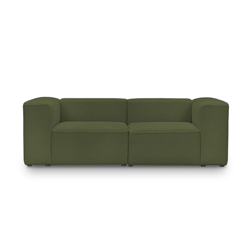 Sofa modułowa 240x100 cm Luss oliwkowa boucle I MONONI.PL