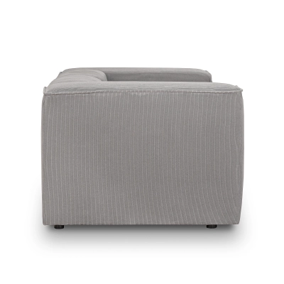 Kleines modulares Sofa 240x100 cm Luss hellgrauer Kord I MONONI.PL
