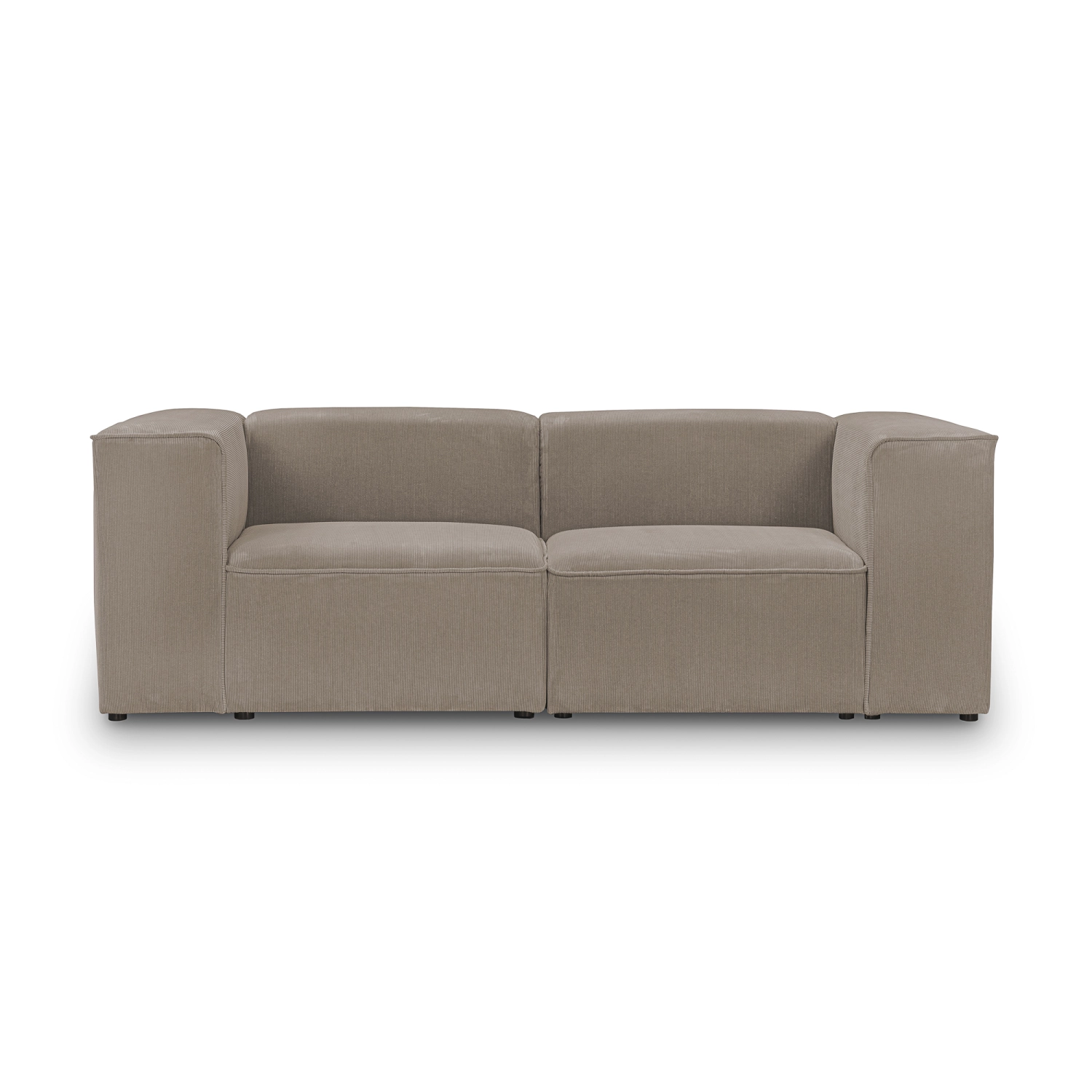 Kleines modulares Sofa 240x100 cm Luss taupe corduroy I MONONI.PL