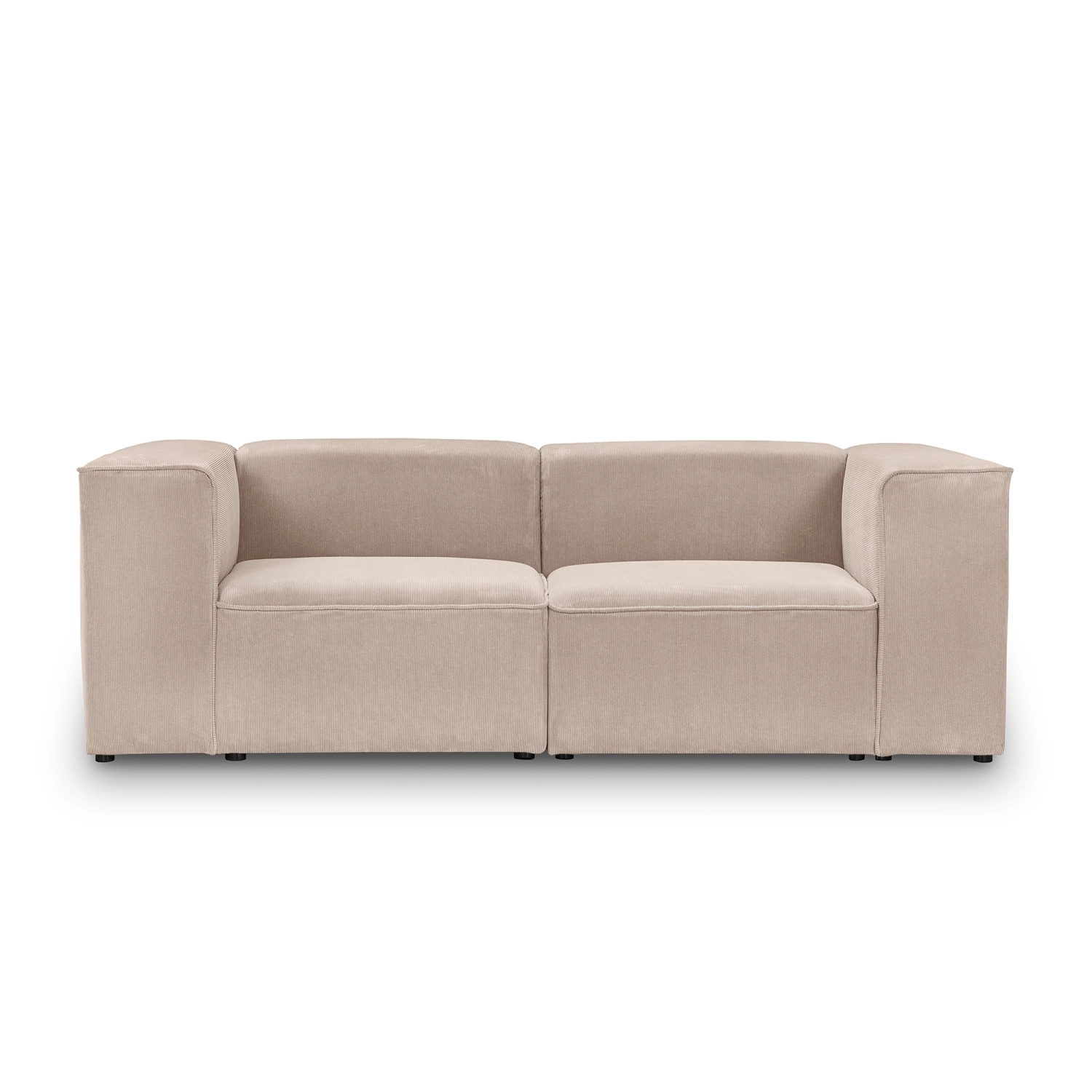 Mała sofa modułowa 240x100 cm Luss beżowa sztruks I MONONI.PL