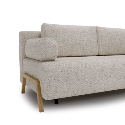 Sofa z funkcją spania Chillo 215x105 śmietankowy beż | MONONI.PL