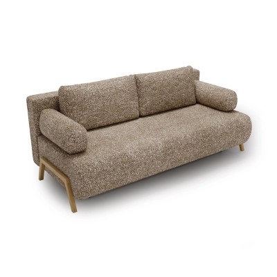 Sofa z funkcją spania Chillo 215x105 beżowa boucle | MONONI.PL