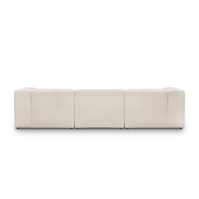 Cremefarbenes modulares Ecksofa 320x160 cm Luss boucle |MONI.PL
