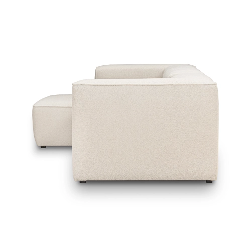 Cremefarbenes modulares Ecksofa 320x160 cm Luss boucle |MONI.PL