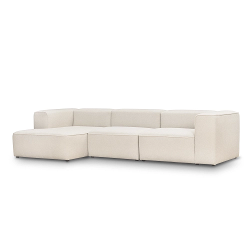 Narożnik śmietankowy beż modułowy 320x160 cm Luss boucle |MONONI.PL