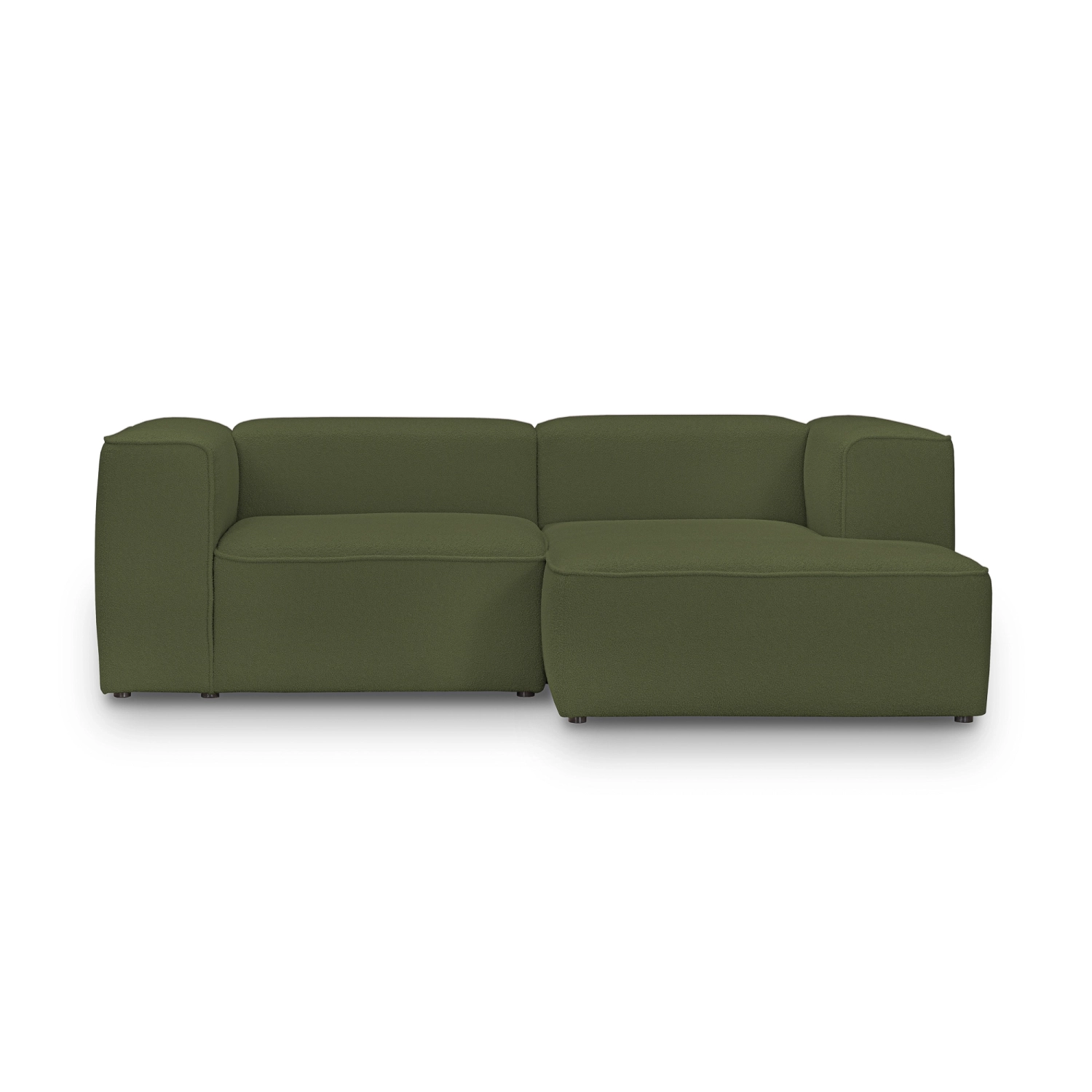 Narożnik modułowy 220x160 cm Luss oliwkowy boucle| MONONI.PL